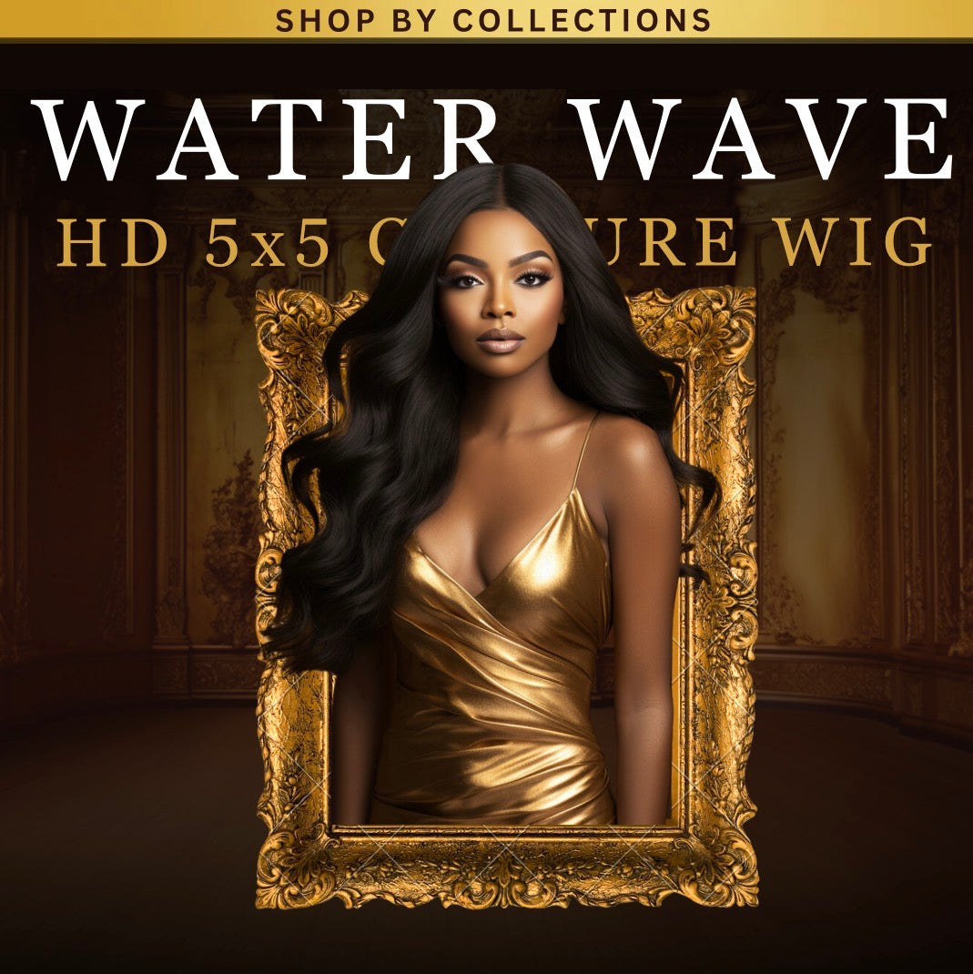 Luxury HD 5x5 Water Wave Closure Wig