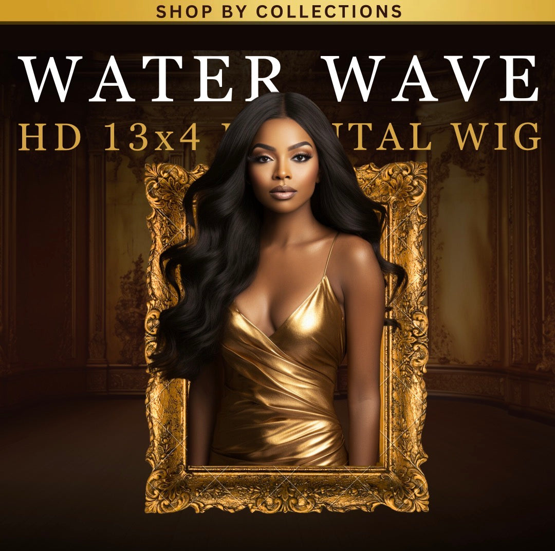 Luxury HD 13x4 Water Wave Frontal Wig
