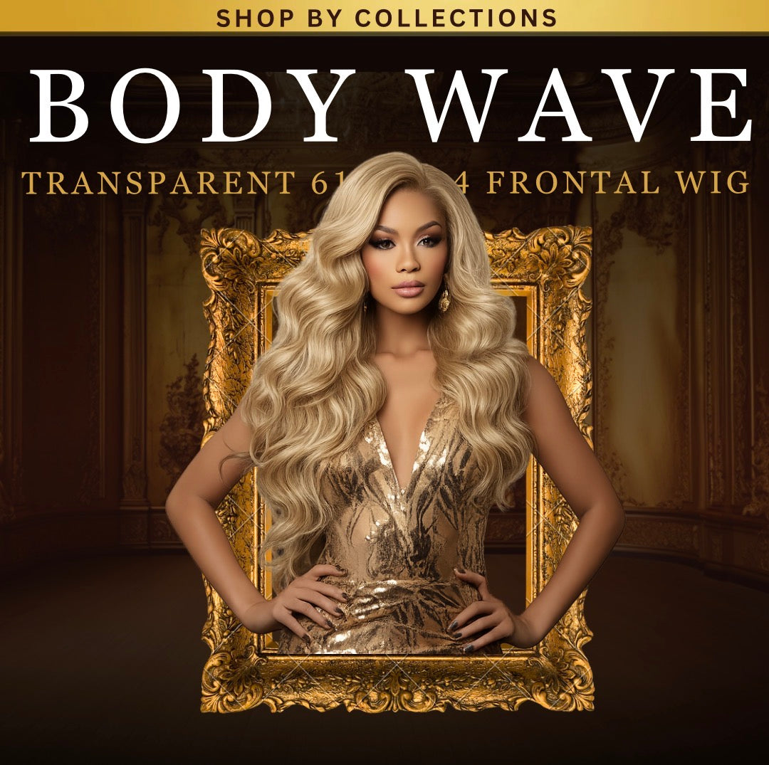 Luxury Transparent 613 13x4 Body Wave Frontal Wig